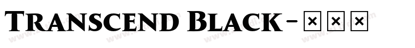 Transcend Black字体转换